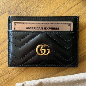 Authentic Gucci GG Marmont card case